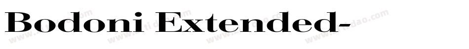 Bodoni Extended字体转换